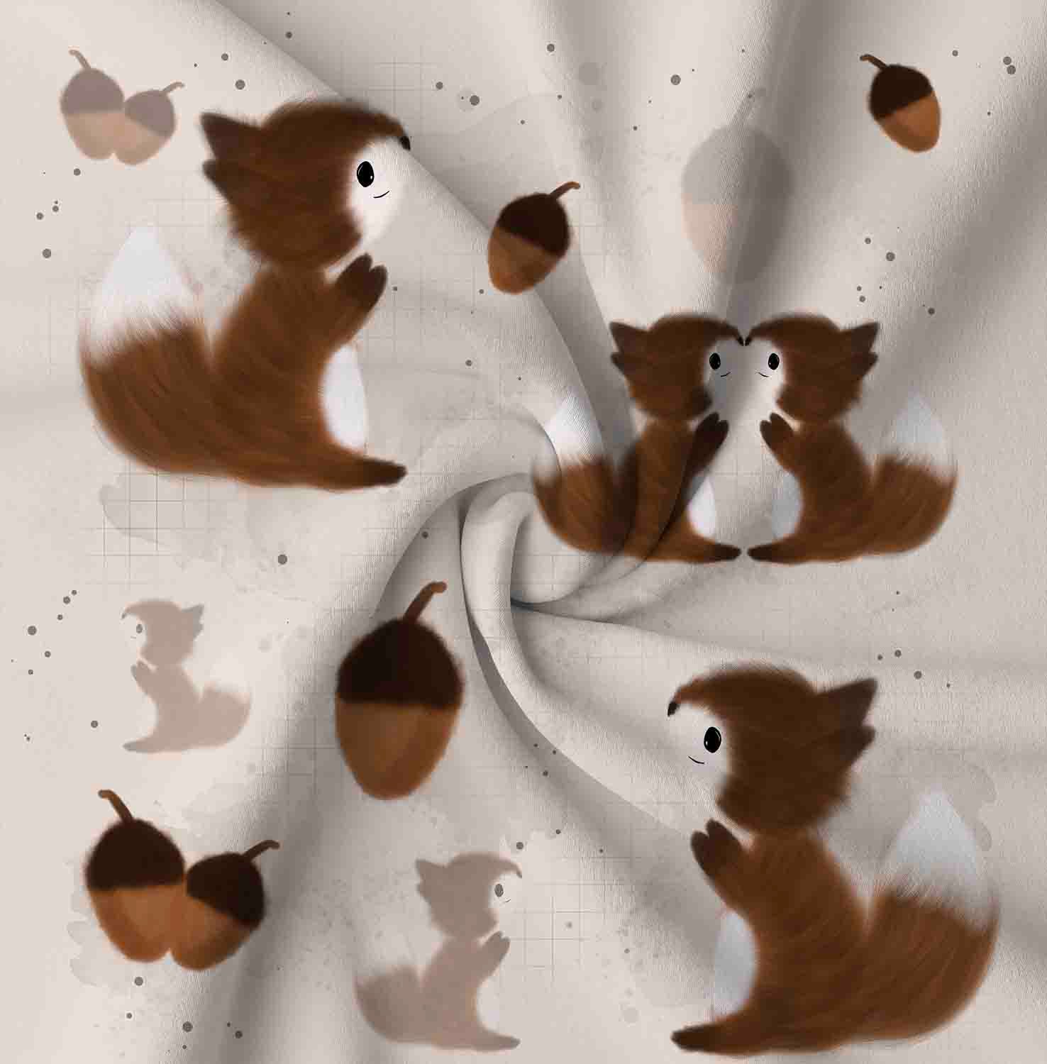 Eichhörnchen Stoff Eigenproduktion